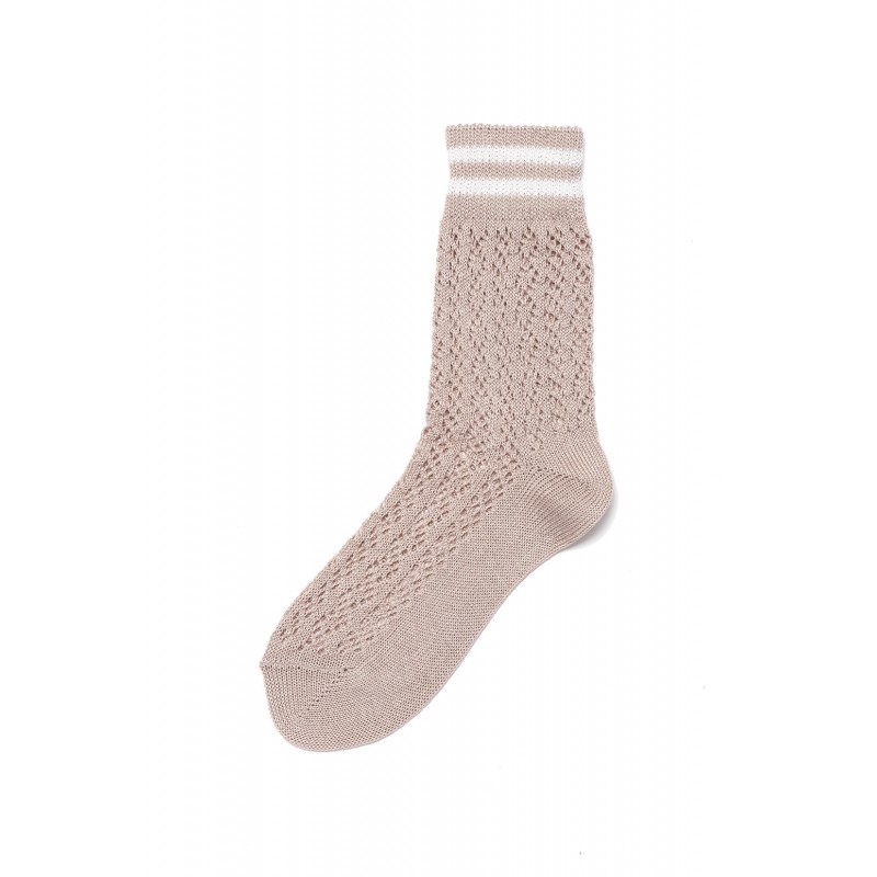Short Sock In Muse Perforated Cotton